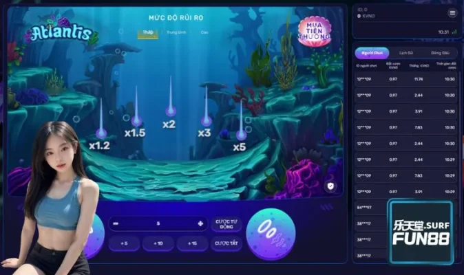 Atlantis có chế độ cược đa dạng và mang lại nhiều thưởng lớn cho người chơi Atlantis có chế độ cược đa dạng và mang lại nhiều thưởng lớn cho người chơi