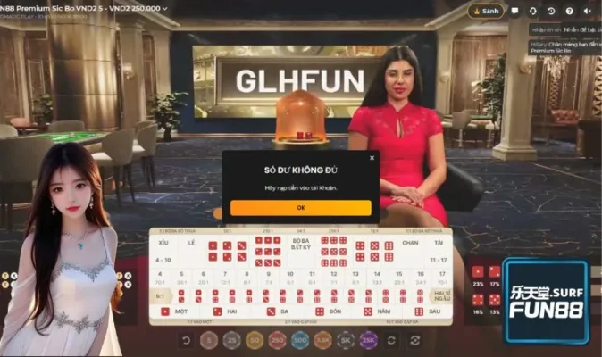 Chơi FUN88 Premium Sic Bo anh em có tới 8 kiểu cược khác nhau Chơi FUN88 Premium Sic Bo anh em có tới 8 kiểu cược khác nhau
