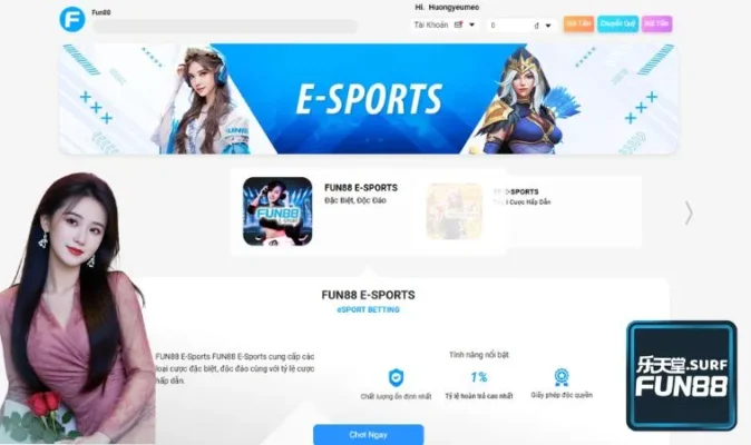 E-Sports FUN88 hiện triển khai nhiều hình thức cược cho anh em tham gia E-Sports FUN88 hiện triển khai nhiều hình thức cược cho anh em tham gia