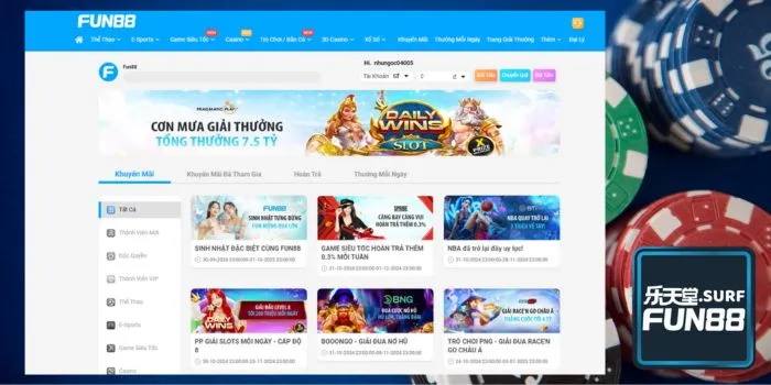 Khuyến mãi Fun88 liên tục được làm mới, xem ngay! Khuyến mãi Fun88 liên tục được làm mới, xem ngay!